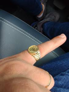 Anel Ouro 18k So Bento 3.5 Gramas