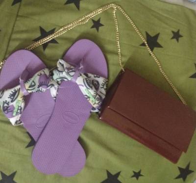 Kit Bolsa E Havaianas