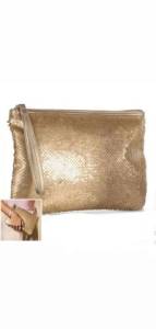 Bolsa De Mo Feminina Dourada