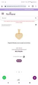 Pingente Rommanel Cravejado