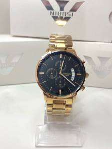 Relgio Nibosi Luxo Dourado