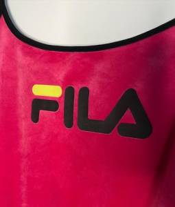 Body De Veludo Rosa Da Fila