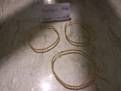 Jias 3 Pulseiras Ouro 18k/750