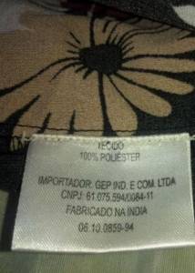 Saia Babados Floral Importada M