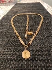 Ouro 18k Portugus Estilo Centopeia
