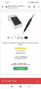 Dermografo Sirius Dark + Caneta Sharp 300 Black