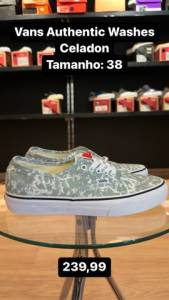 Vans Authentic Whashes Celadon