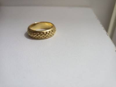 Aliana De Ouro 18k 750 Trabalhada