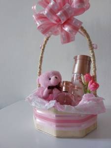 Kit Cesta Presente, Floratta Rose 50ml Com Sabonete Liquido