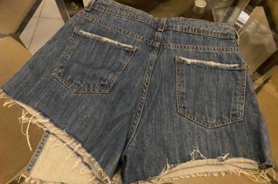 Short Saia Jeans Cintura Alta