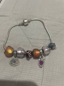 Pulseira Em Prata 925 Com 8 Berloques