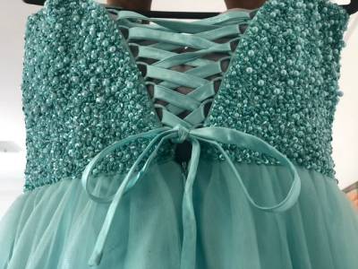 Vestido De Debutante Verde Tiffany