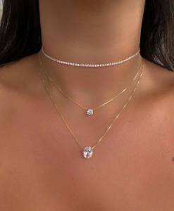 Colar 3 Em 1, Super Lindo E Charmoso