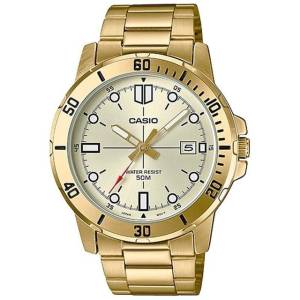 Relgio Dourado Casio Ao Inox