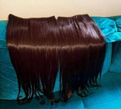 2 Faixas De Mega Hair Cabelo Gaucho 100% Humano