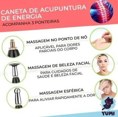 Canetinha De Acupuntura Eltrica  Alvio De Dores - Barbada