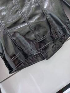 Jaqueta De Couro Brilhoso Nova Pp