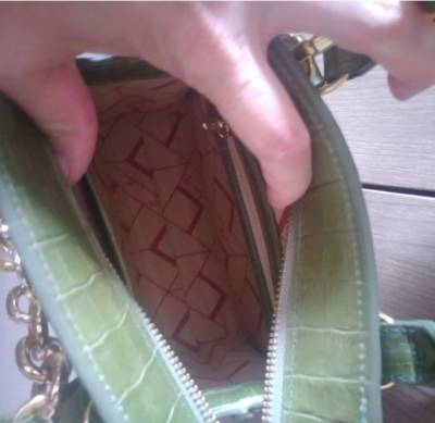 Bolsa Luiza Barcelos Croco Verde