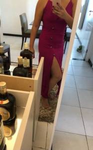 Vestido Longo De Tecido.