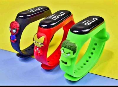 Relgio Led Infantil Personagens