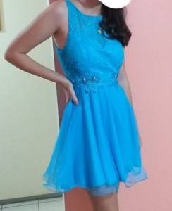 Lindo Vestido Azul N.38