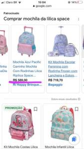 Mochila Azul Pacfico Da Lilica Ripilica
