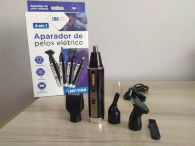 Maquininha Lamina Tirar Pelo Nariz Barba Cabelo Acabamento