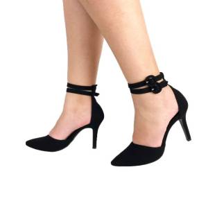 Sapatp Feminino Scarpin Salto Fino Preto Er0096 (consultar Numeraes Disponveis)