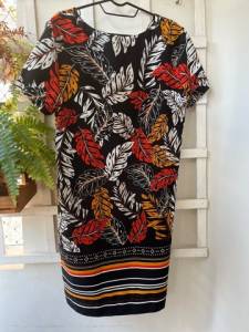 Vestido Estampado De Corte Reto