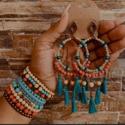 Conjunto Pulseiras E Max Brincos