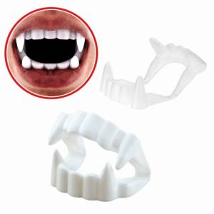 Dentadura De Plastico Branco C/4ps 6151