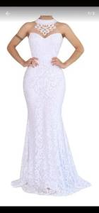 Vestido E Par De Alianas De Moeda Antiga