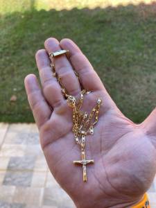 Corrente Em Ouro 18k Piastrini