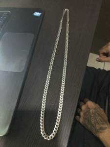 Corrente De Prata 6mm 70cm Vender Ligeiro