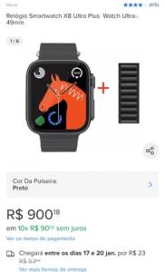 Lanamento 2023 - Relgio Inteligente Smart Watch X8 Ultra Plus