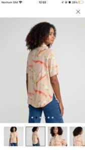 Camisa Feminina Estampada P