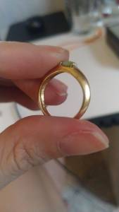Anel Banhado A Ouro