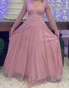 Vestido Festa Madrinha Rosa P / M