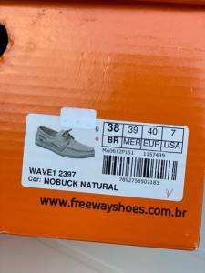 Mocassim Couro 38 Novo