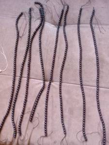 Colar Prola Negra Natural Original 5mm