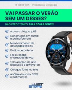 Smartwatch Colmi I30 - Relgio Inteligente Faz E Recebe Ligaes