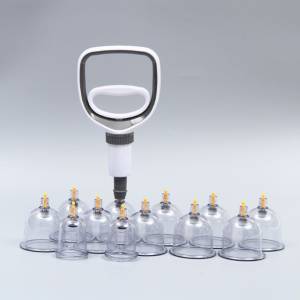 Ventosaterapia Chinesa - Kit Com 12 Ventosas Acrlico