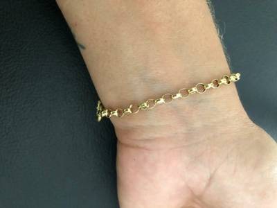 Pulseira De Ouro 18k/ Feminina