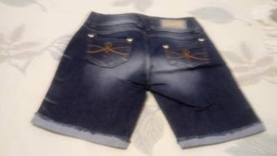 Bermuda Jeans Preta