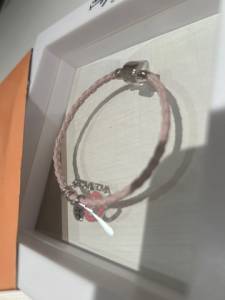 Pulseira Life Couro, Rosa Beb