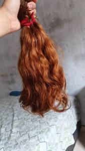 Cabelo Humano Ruivo / Preparado Mega Hair Em Queratina