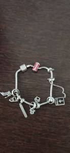 Pulseira 100% Prata 925 Com Berloques Personalizados