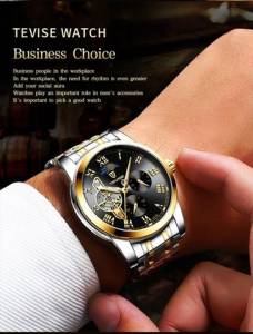 Relgio De Ao Inoxidvel Mecnico Automtico Fase Da Lua Tourbillon Esqueleto