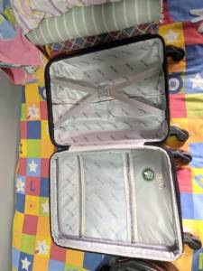 Mala De Bordo Abs 4 Rodas Bagaggio Preta