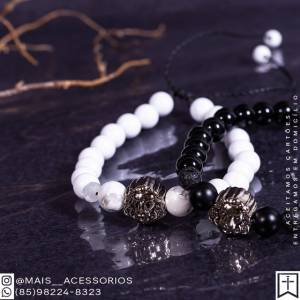 Pulseira Leo Com Pedra (o Modelo Branco)